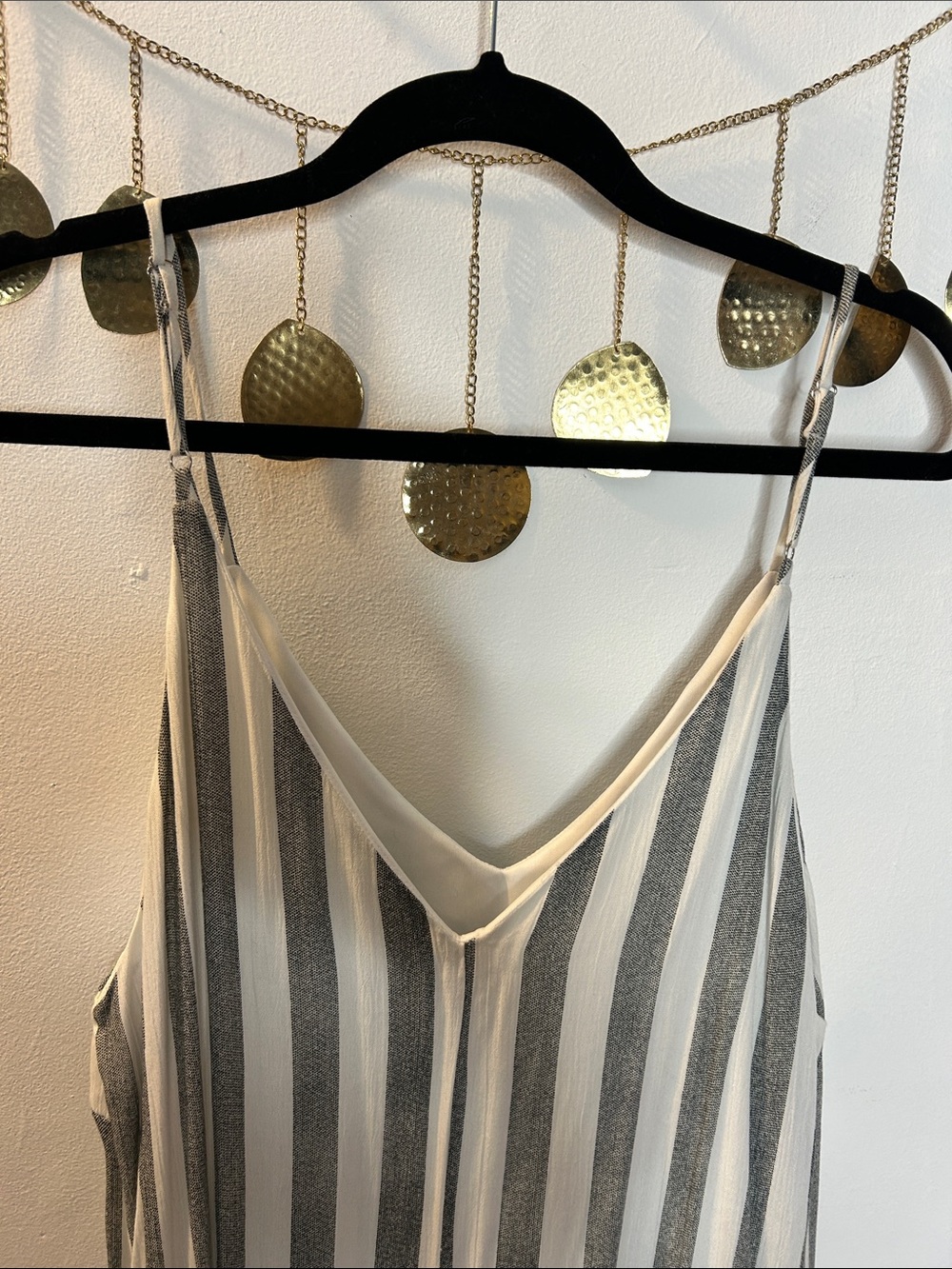 Staccato White and Gray Striped Maxi Dress - Picture 5 of 7